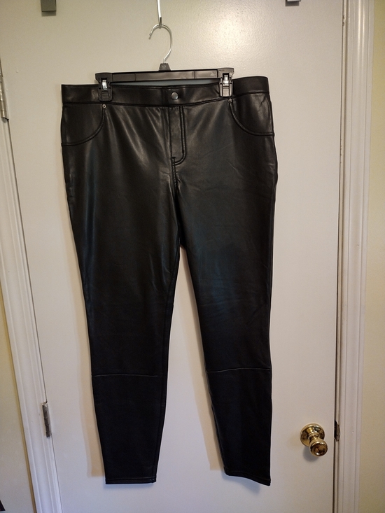 HUE Pants - Black Faux Leather Pants